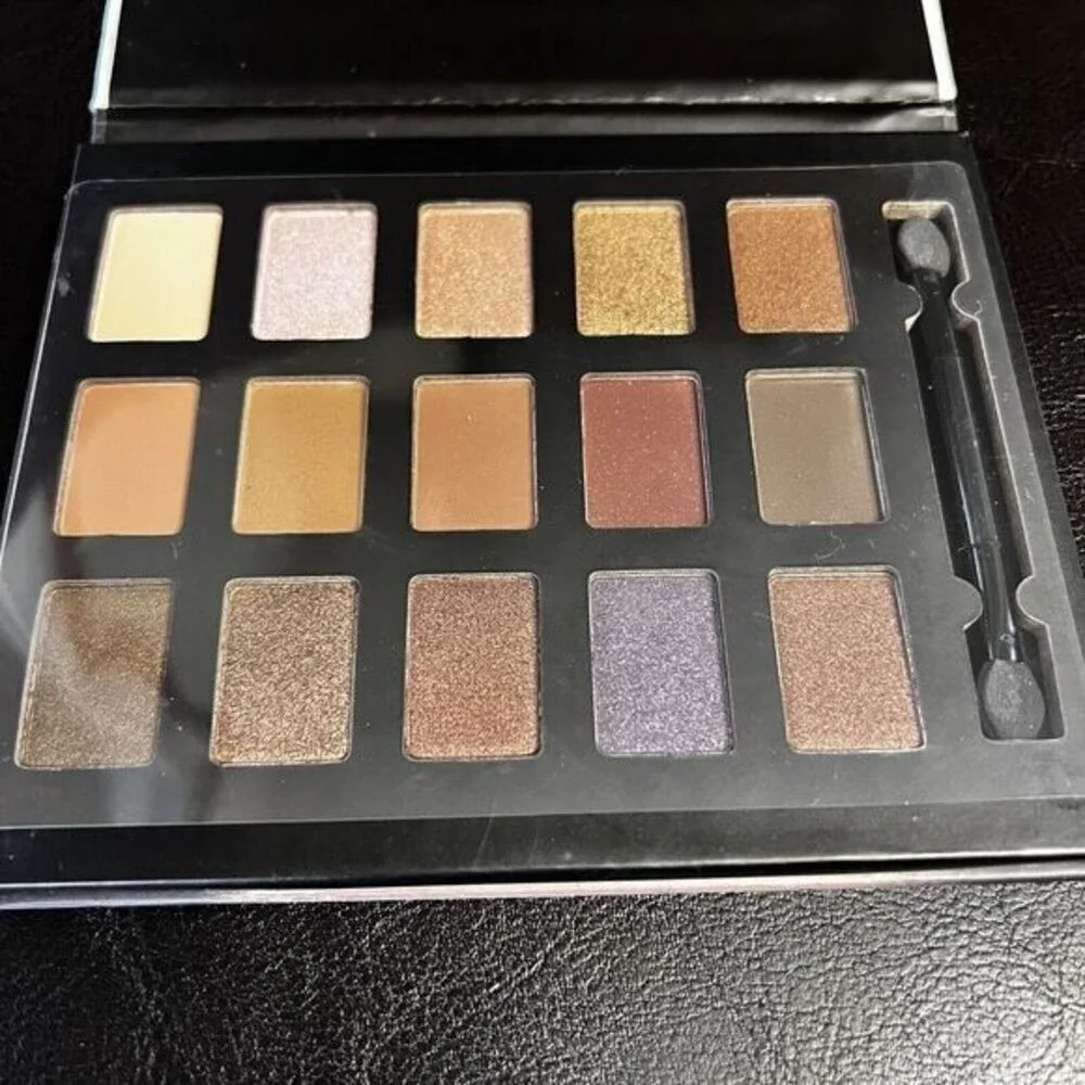 Okalan Powder Bare Temptation 15 Color Eye Shadow Palette Matte Shimmer Neutrals